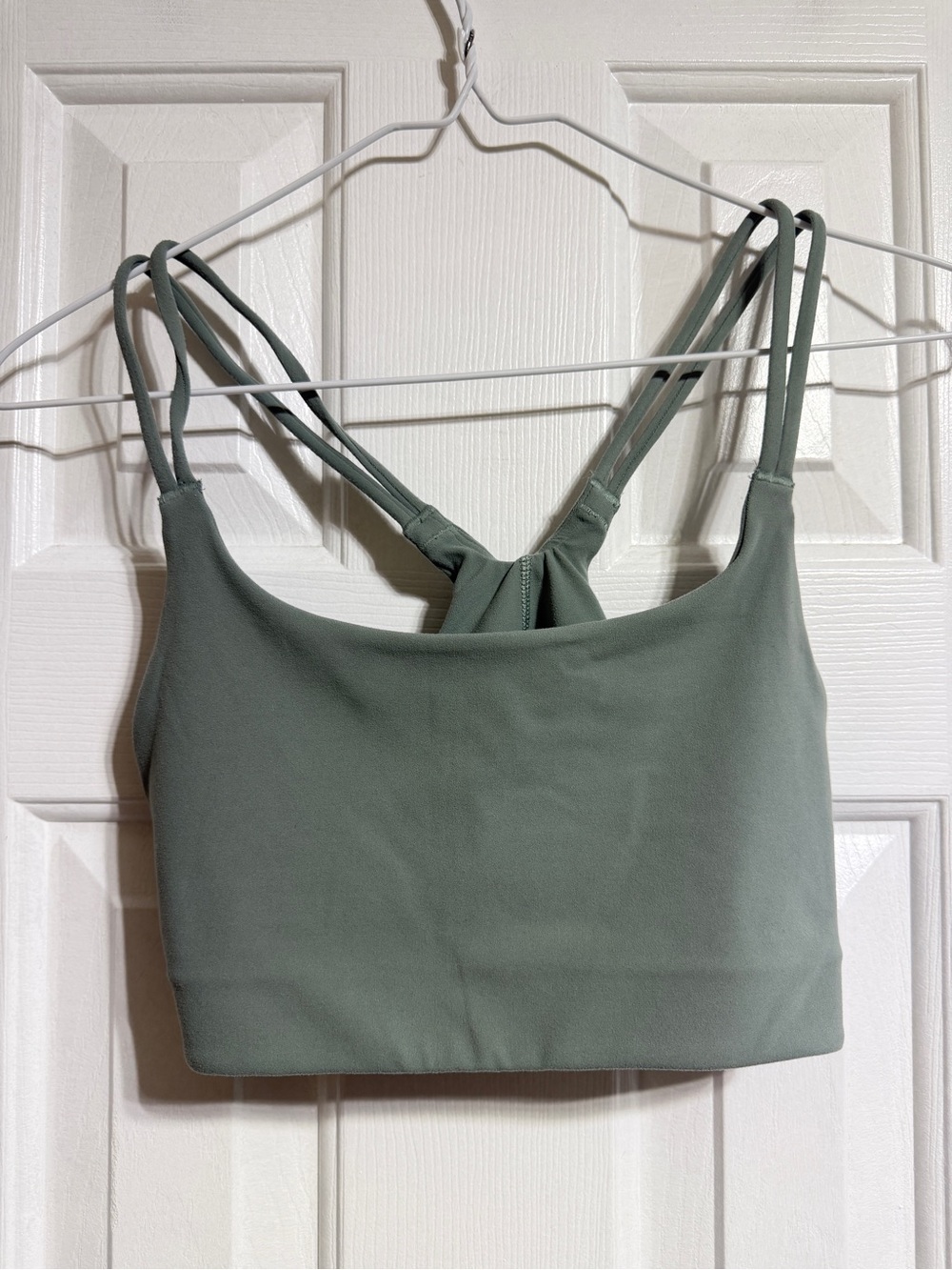 Spanx smooth seamless leggings, jacket and bra set Fennel green size small - Picture 10 of 16